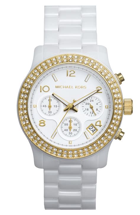 michael kors watch mk-5249|Michael Kors Ceramic Watch Mother Of Pearl Gold White MK 5249.